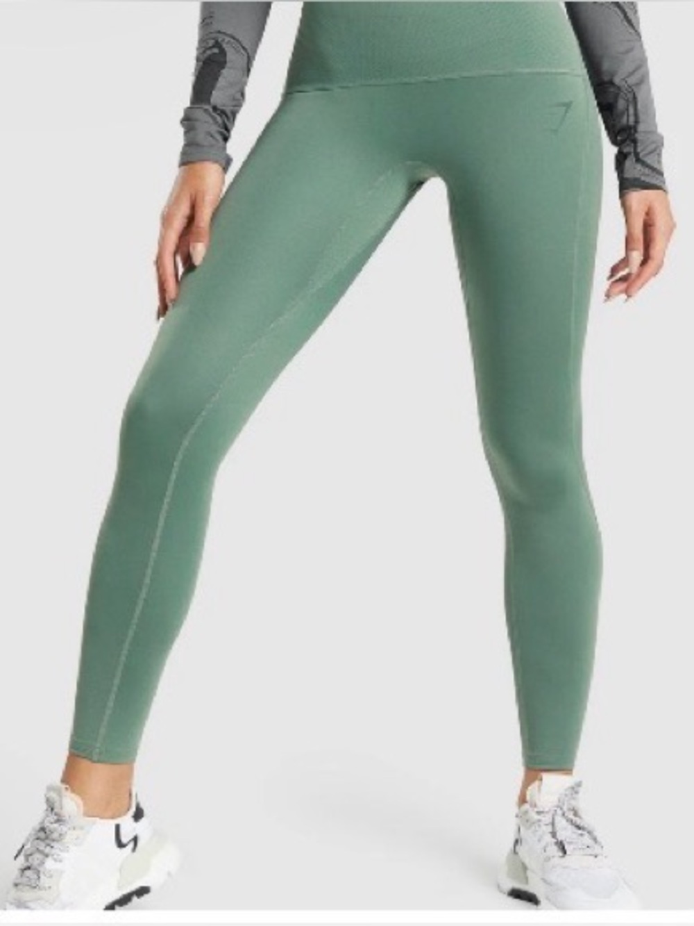 Gymshark Power Support High-Rise Leggings in Forest Green